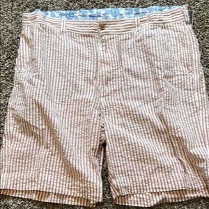 Vintage 1946 pink seersucker shorts